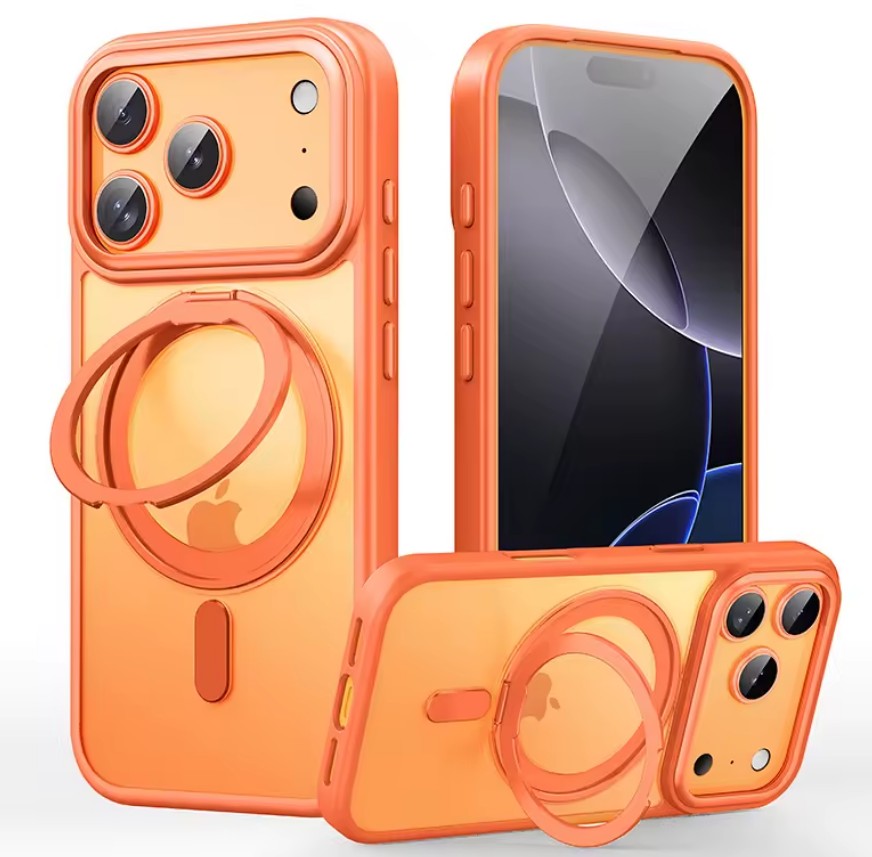 ShockProof + Magnetic Kickstand Case For iphone 17 16 15 14 13 12 11 Pro Max Plus 360° Rotation Ring Holder
