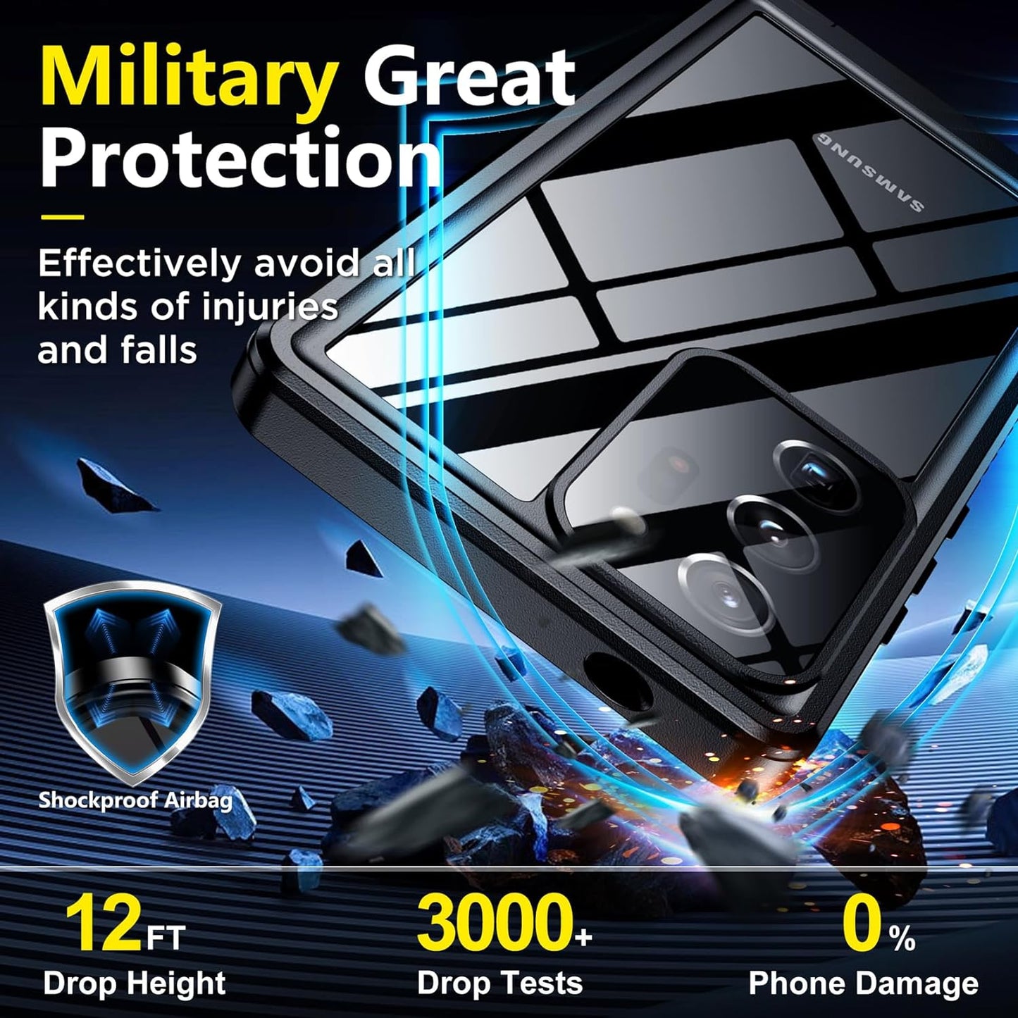 C&T 360º Waterproof IP68 Case For Samsung Galaxy A S Models