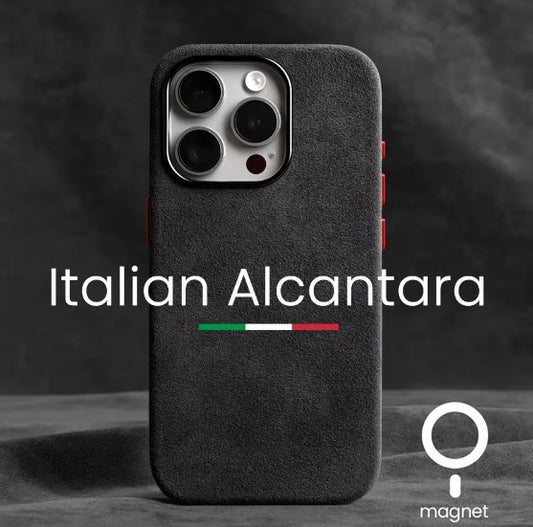 Alcantara Leather Case for iPhone 16 15 14 13 Pro Max Plus Mini ShockProof