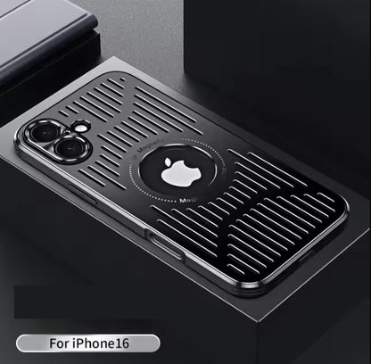 Metal Heat Dissipation Case for iPhone 12 to 16 Pro Max Plus with Magnetic Magsafe