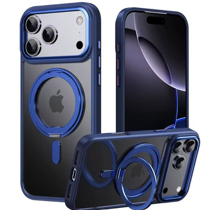 ShockProof + Magnetic Kickstand Case For iphone 17 16 15 14 13 12 11 Pro Max Plus 360° Rotation Ring Holder