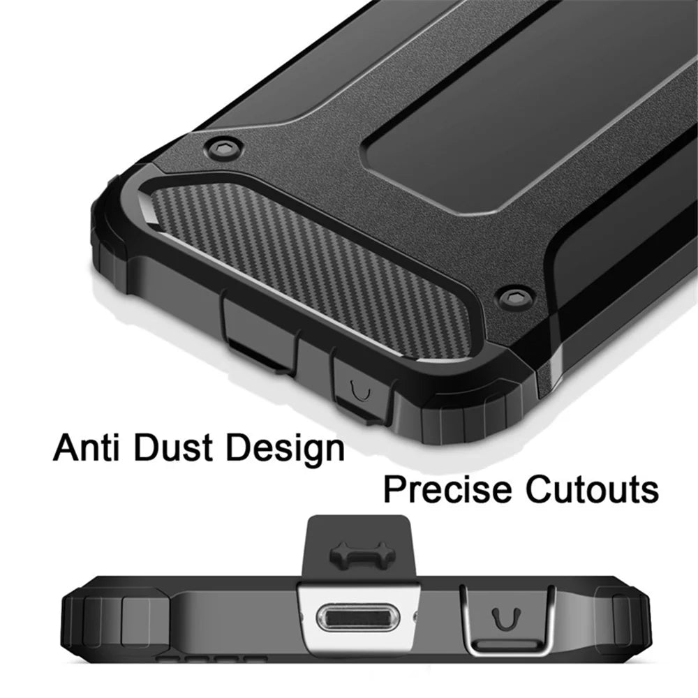 Armor Shield Case for iPhone 11 12 13 14 15 16 Pro Max Plus Mini ShockProof