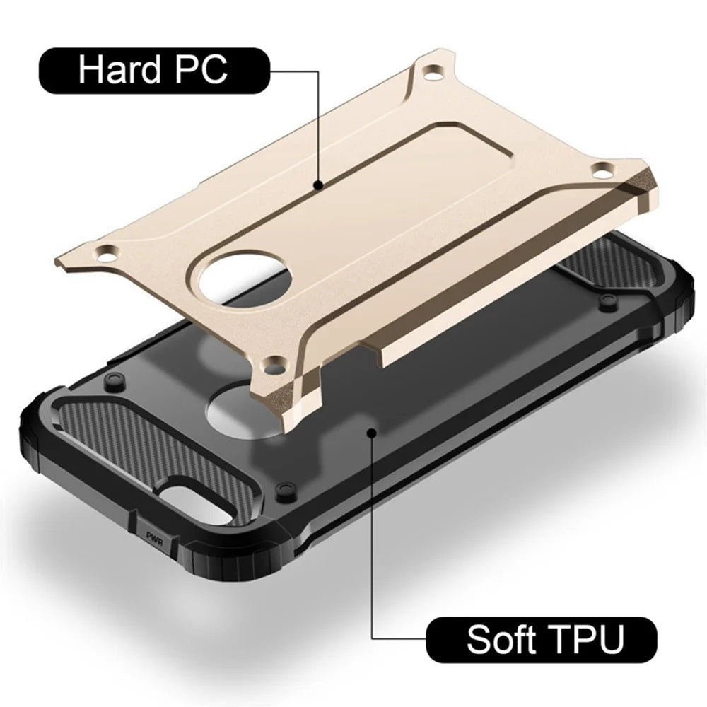 Armor Shield Case for iPhone 11 12 13 14 15 16 Pro Max Plus Mini ShockProof