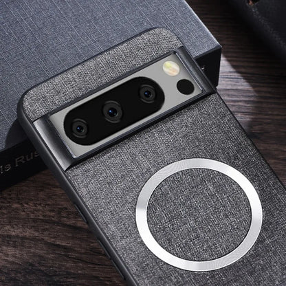 Ctech Classic Fabric Case for Google Pixel 9 8 7 6 Pro XL 7A 8A 6A MagSafe ShockProof