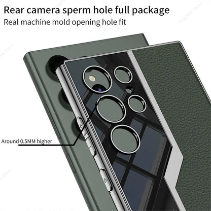 Leather Pro Case for Samsung Galaxy s24 Ultra Plus ShockProof
