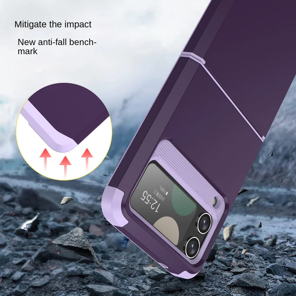 Armor Shockproof Case For Samsung Z Flip 5 4 3 Galaxy Heavy Duty Back Cover