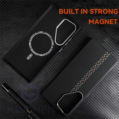 Carbon Fiber Like Case for Samsung Galaxy s23 s24 Ultra Plus + MagSafe