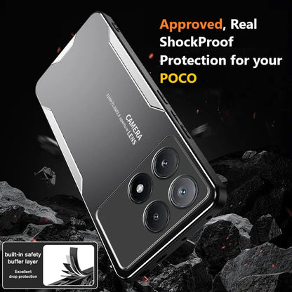 C&T Aluminium Shockproof Case for Poco X6 X7 X8 PRO 5G and Redmi Note 13 14 15 Pro 5G Xiaomi