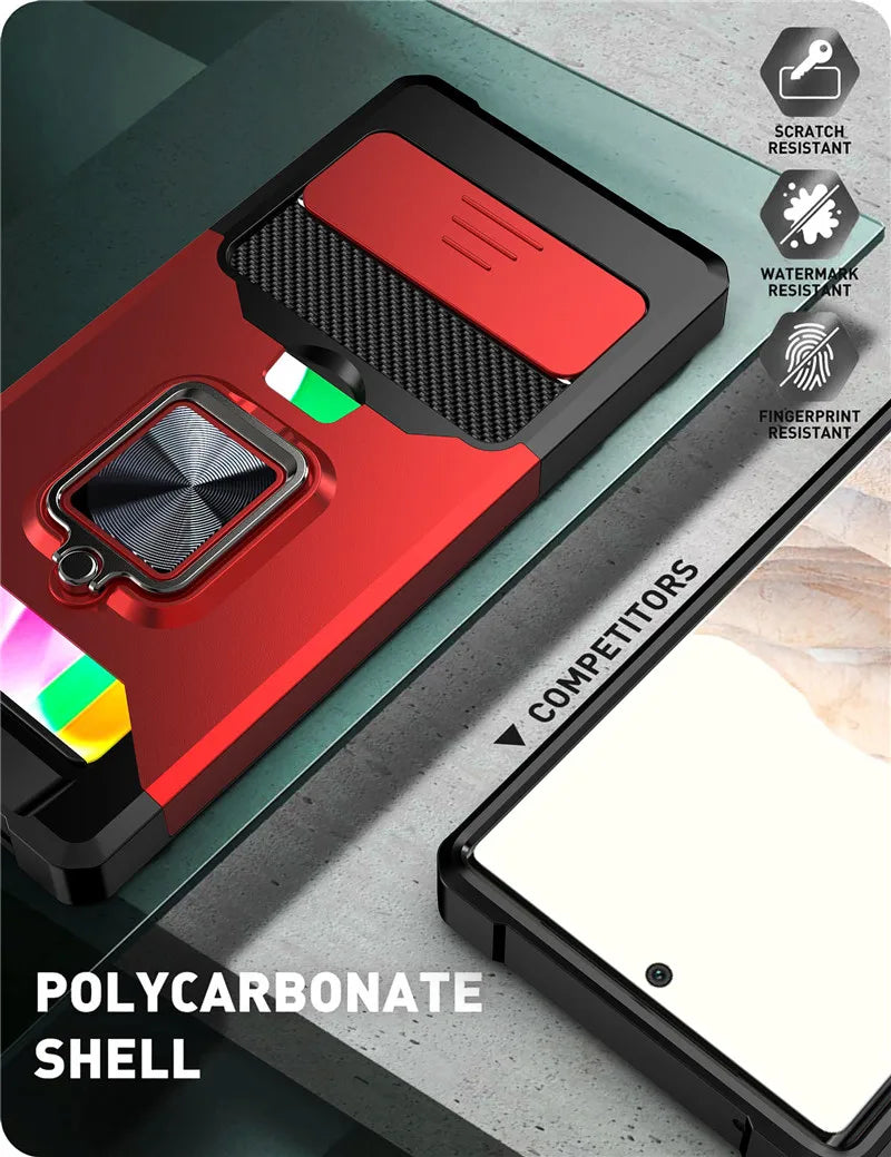 Card Holder Bracket Case for Pixel 8 7 6 5 A Pro Google Kick Stand Metal