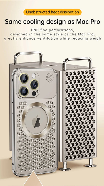 Heat Dissipation Aluminum Case For iPhone 13 12 14 15 Pro Max Plus Anti Drop