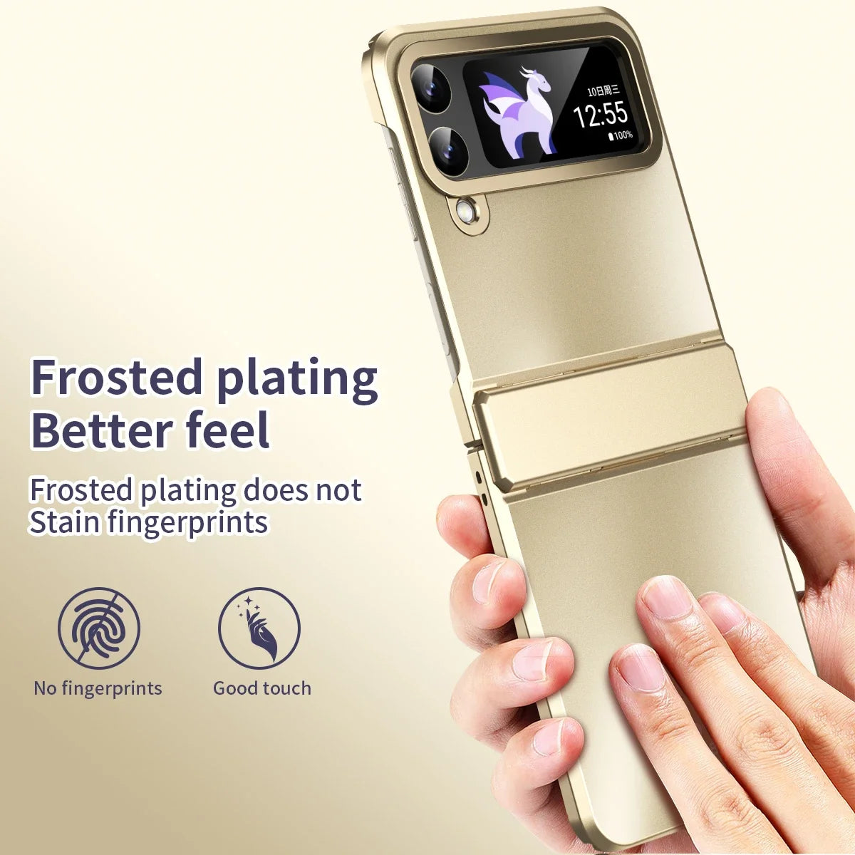 Luxury Electroplated Case ForGalaxy Z Flip 6 5 4 3 5G Samsung ShockProof