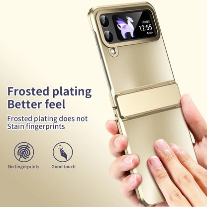 Luxury Electroplated Case ForGalaxy Z Flip 6 5 4 3 5G Samsung ShockProof