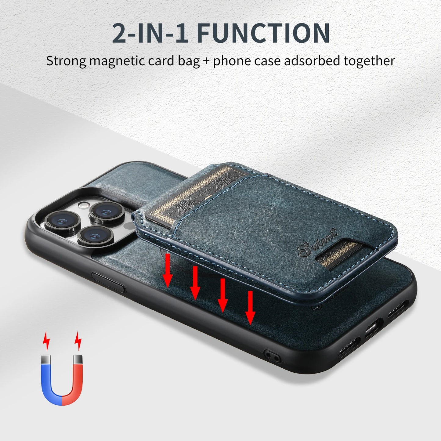 Leather With Wallet + Stand Case For iPhone 12 13 14 15 16 Plus Pro Max