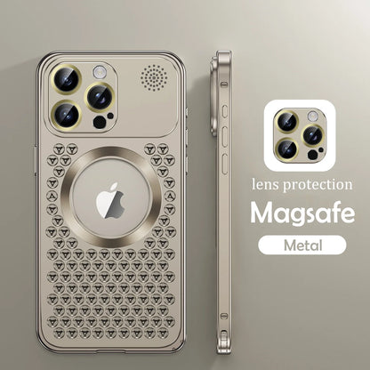 Heat Dissipation Aluminum Case For iPhone 13 12 14 15 Pro Max Plus Anti Drop