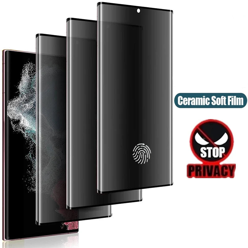 C&T 3 Units Ceramic Privacy Screen Protector for Samsung Galaxy S and Note