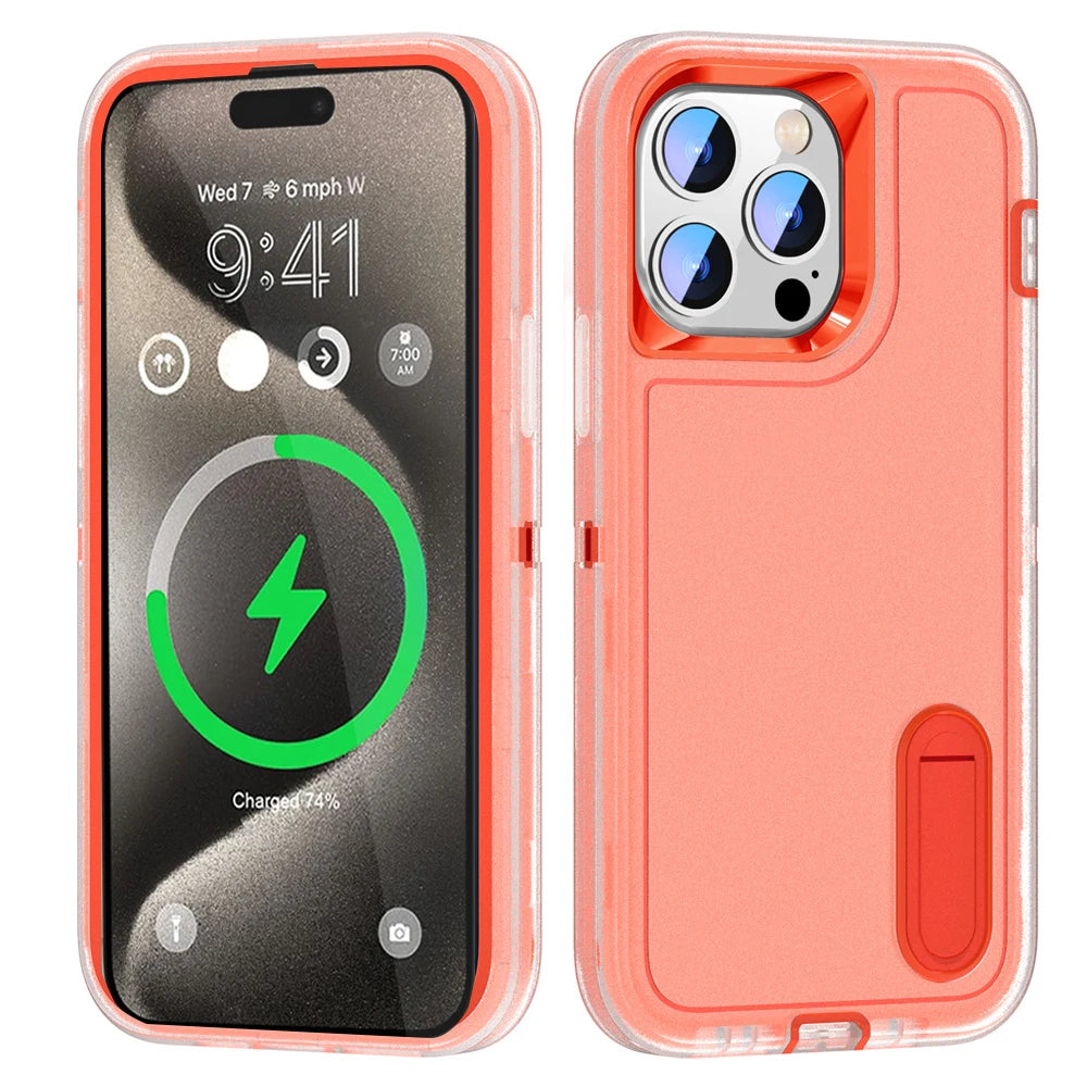 Defender Case with kickstand For iPhone 11 12 13 14 Plus Pro Max Heavy Armor MagSafe