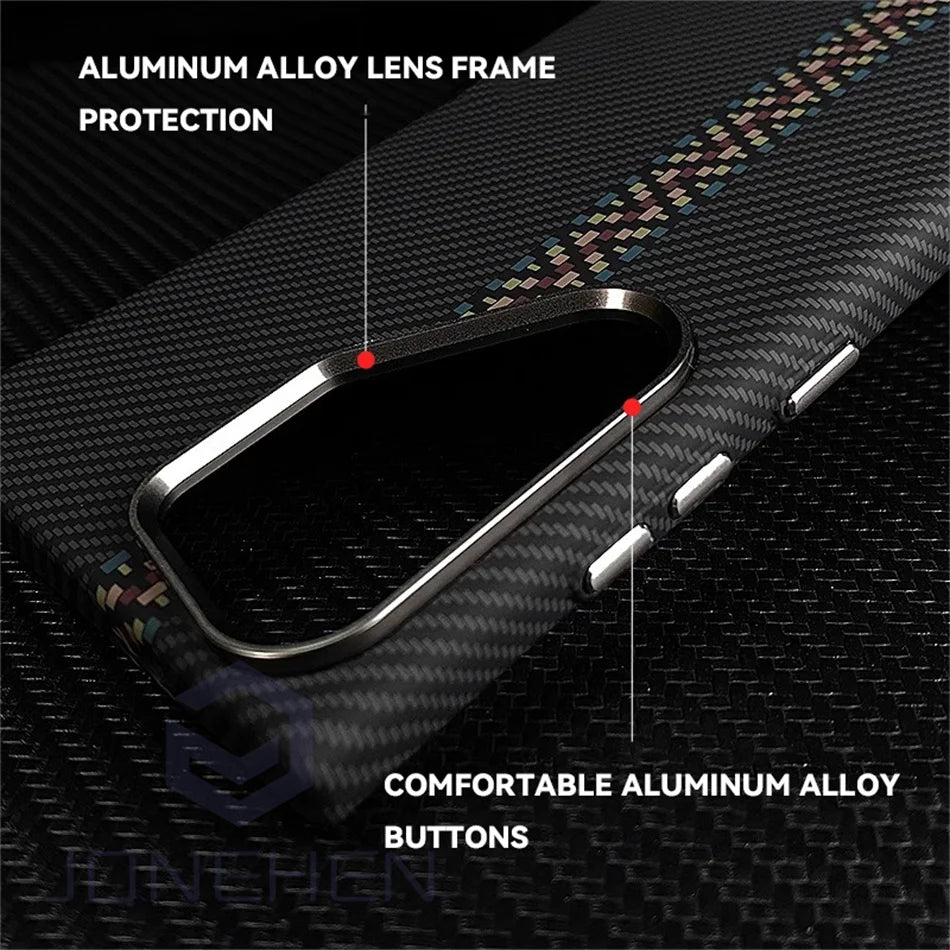 Carbon Fiber Like Case for Samsung Galaxy s23 s24 Ultra Plus + MagSafe