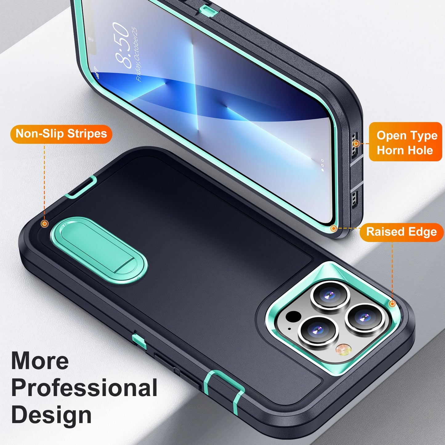 Defender Case with kickstand For iPhone 11 12 13 14 Plus Pro Max Heavy Armor MagSafe