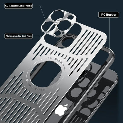 Metal Heat Dissipation Case for iPhone 12 to 16 Pro Max Plus with Magnetic Magsafe