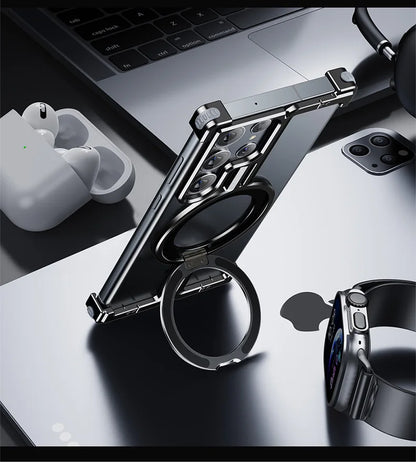 Frameless Aluminum Case for Galaxy S23 S24 Ultra Plus Shockproof Samgung MagSafe