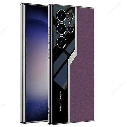 Leather Pro Case for Samsung Galaxy s24 Ultra Plus ShockProof