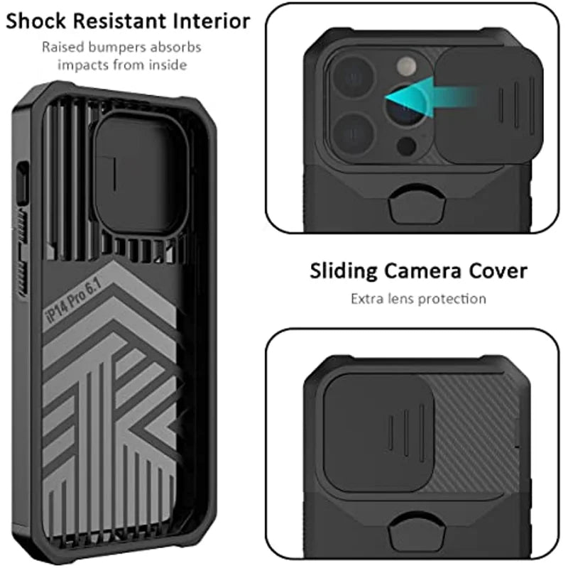 ShockProof Wallet Case For iPhone 7 to 16 Pro Max 360° Bracket MagSafe Magnetic