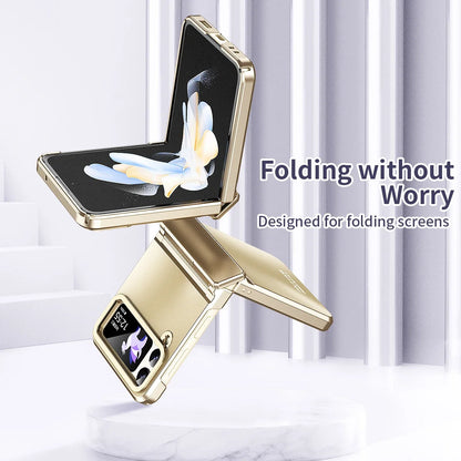 Luxury Electroplated Case ForGalaxy Z Flip 6 5 4 3 5G Samsung ShockProof