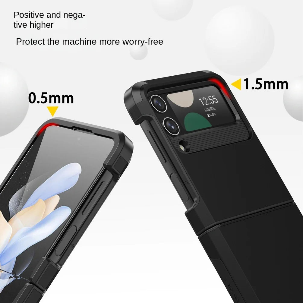 Armor Shockproof Case For Samsung Z Flip 5 4 3 Galaxy Heavy Duty Back Cover
