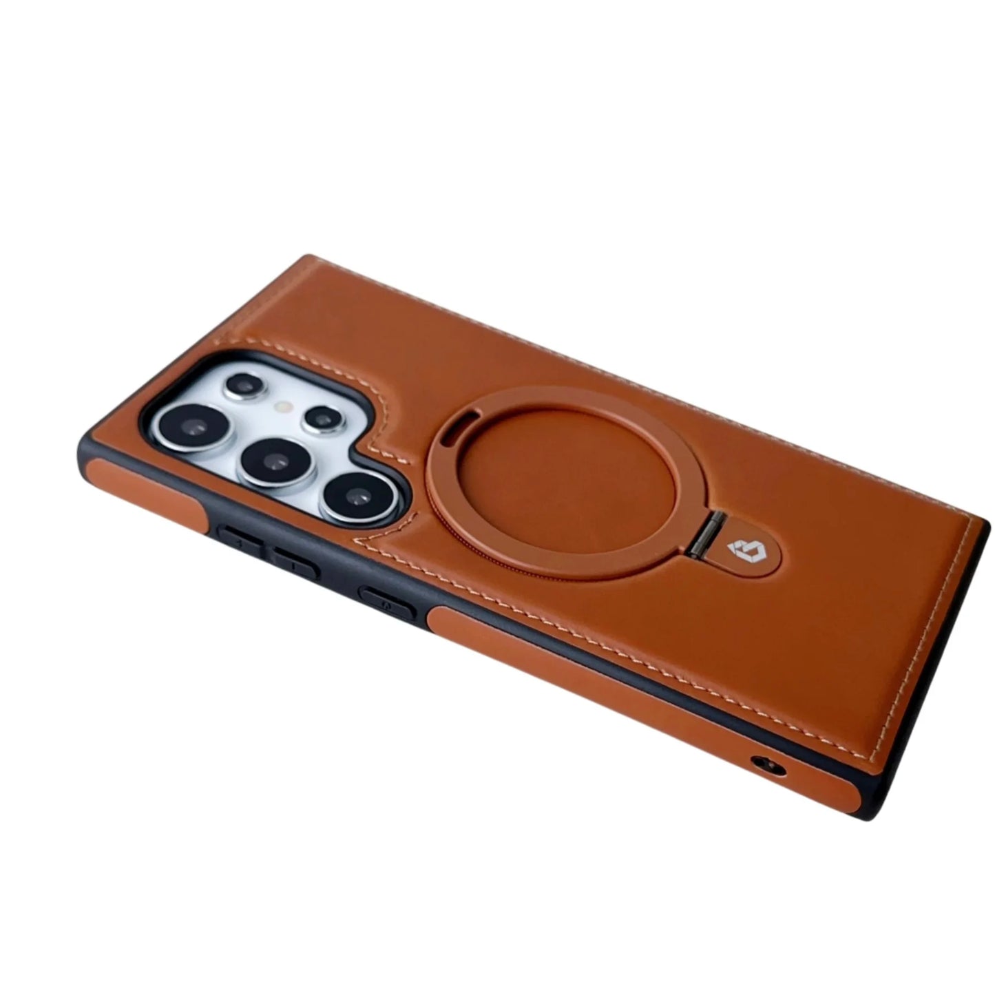 Classic Leather + Kickstand Case For Galaxy S24 S23 S22 Ultra Plus MagSafe Samsung