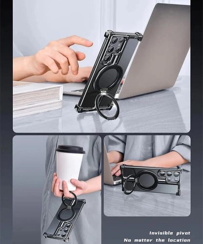 Frameless Aluminum Case for Galaxy S23 S24 Ultra Plus Shockproof Samgung MagSafe