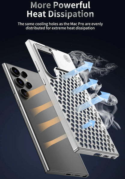 Heat Dissipation Aluminum Case For Galaxy s22 s23 s24 Ultra Plus Samsung Shockproof