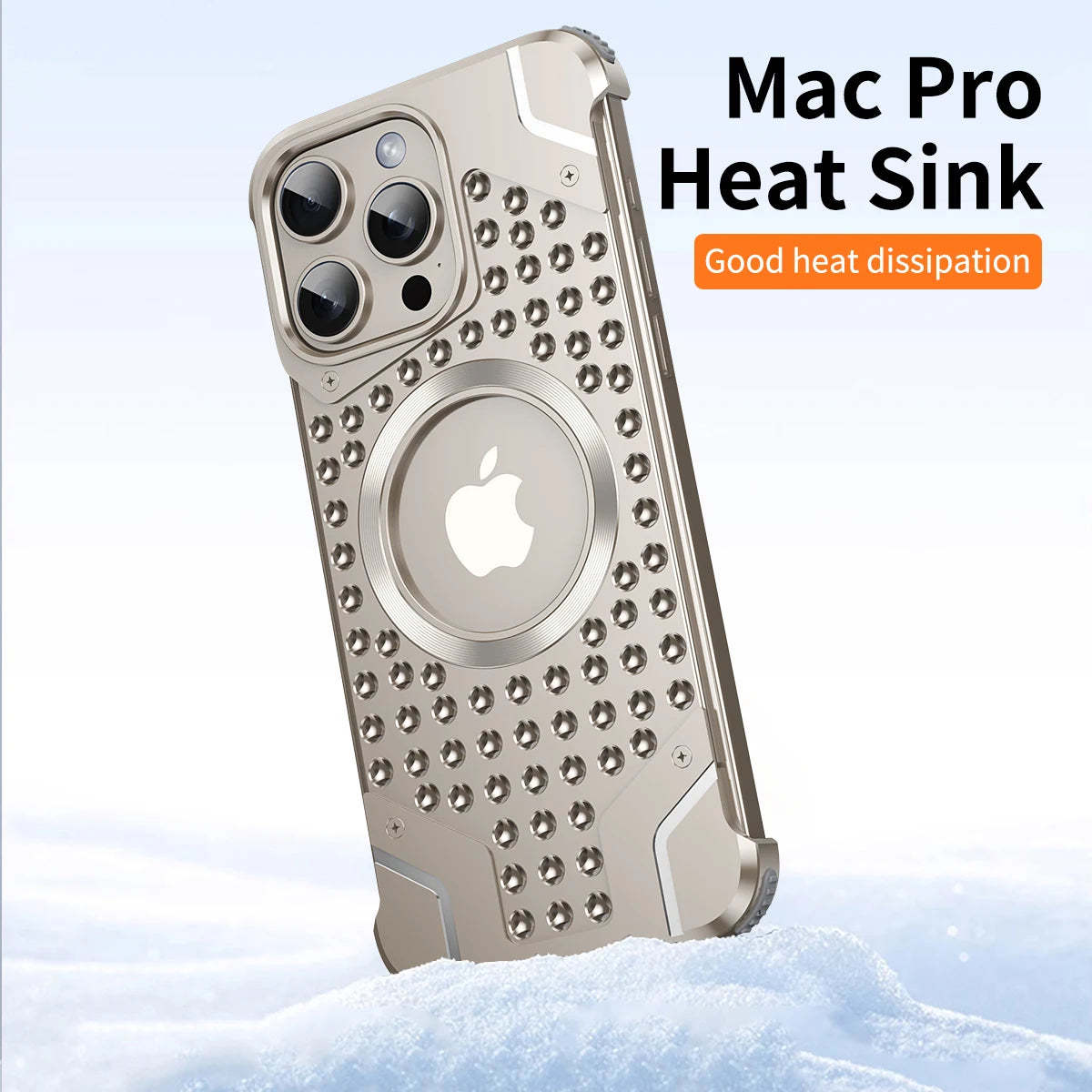 Heat Dissipation Metal Case For iPhone 13 14 15 16 Pro Max MagSafe Magnetic