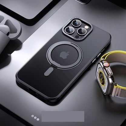 ShockProof + Magnetic Kickstand Case For iphone 17 16 15 14 13 12 11 Pro Max Plus 360° Rotation Ring Holder