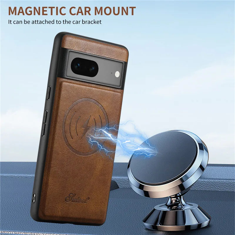 Wallet Leather For Google Pixel 9 Pro 8 7 6 Pro 6A 7A ShockProof Magnetic