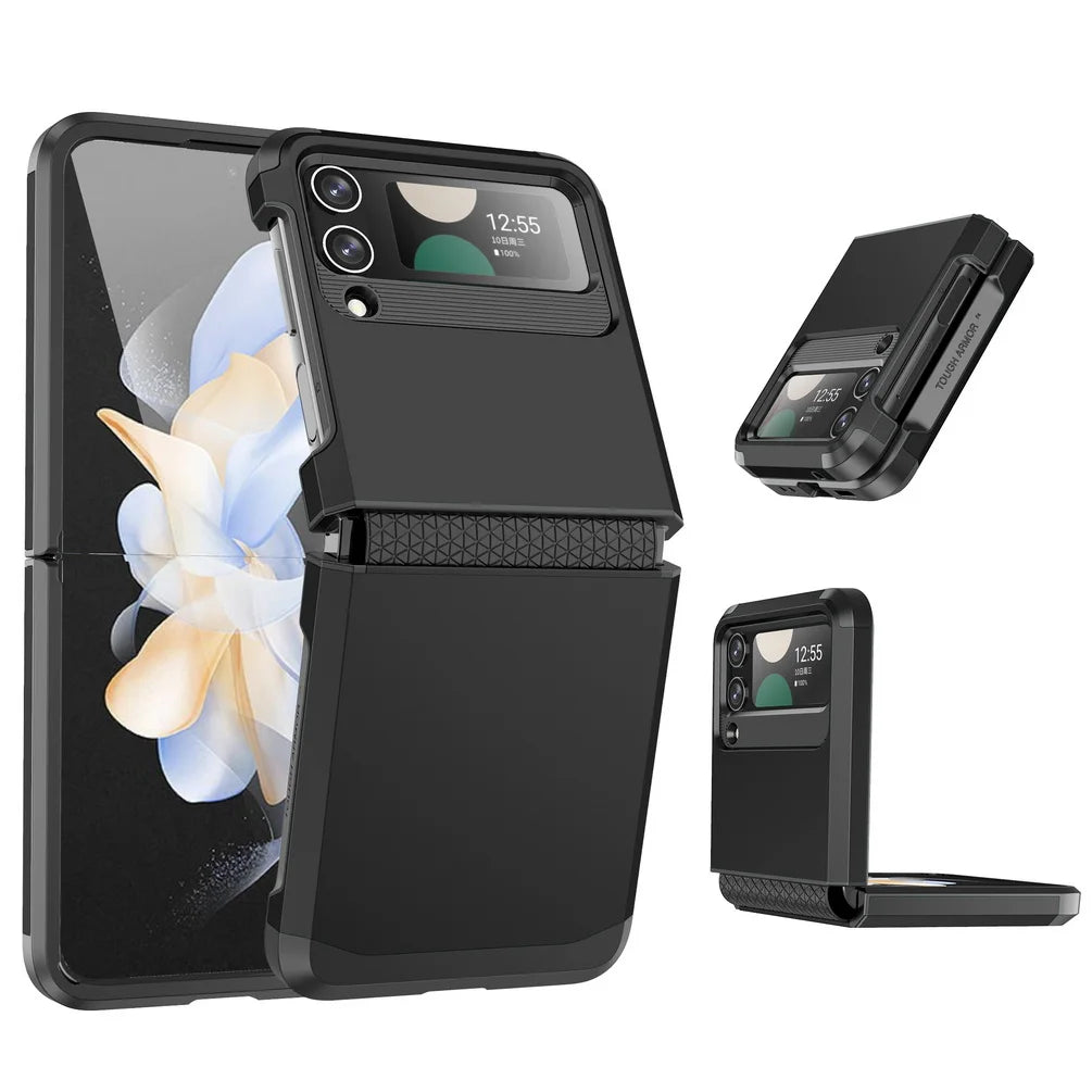 Armor Shockproof Case For Samsung Z Flip 5 4 3 Galaxy Heavy Duty Back Cover
