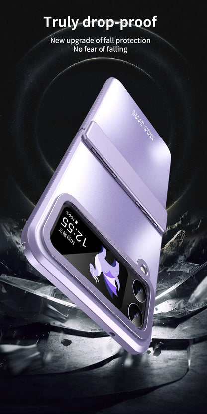 Luxury Electroplated Case ForGalaxy Z Flip 6 5 4 3 5G Samsung ShockProof