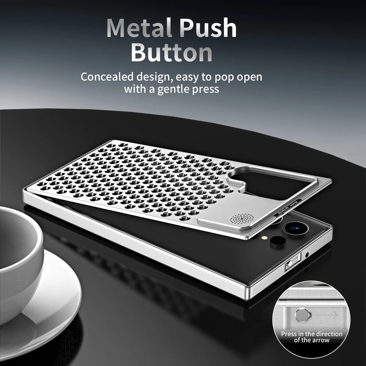 Heat Dissipation Aluminum Case For Galaxy s22 s23 s24 Ultra Plus Samsung Shockproof