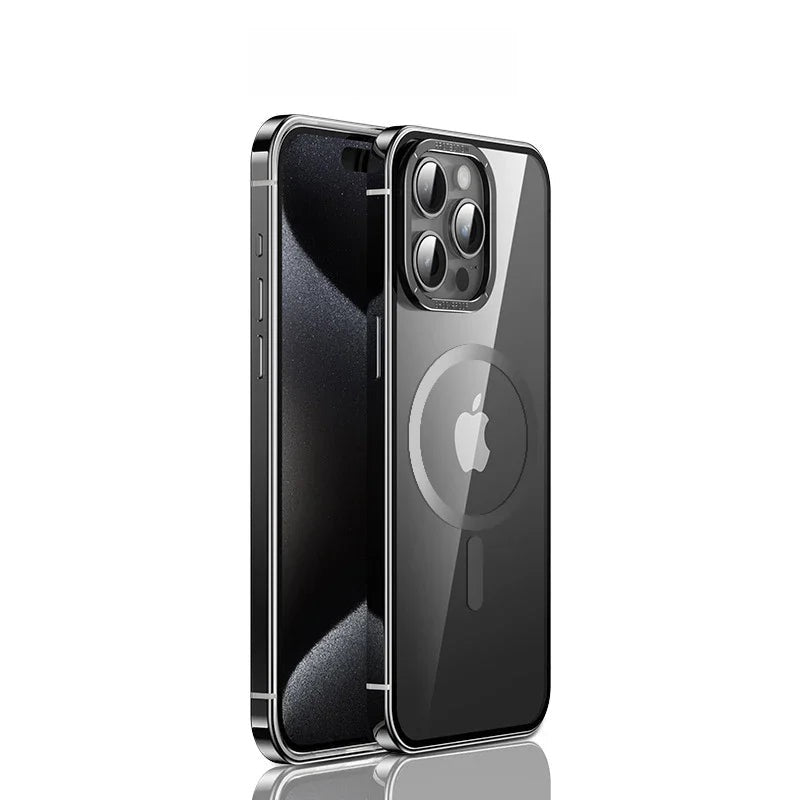 Steel + Alloy Case for iPhone 15 16 Pro max Plus MagSafe Fall Protection