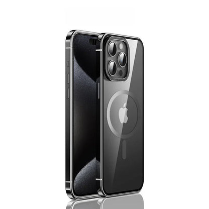 Steel + Alloy Case for iPhone 15 16 Pro max Plus MagSafe Fall Protection