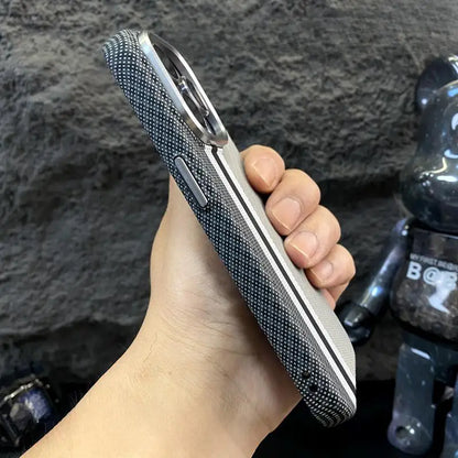 Carbon Fiber like Case for iPhone 13 14 15 16 Pro Max ShockProof MagSafe