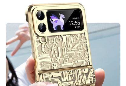 Luxury ShockProof Case For Galaxy Z Flip 6 5 4 3 Samsung Armor