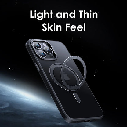 ShockProof + Magnetic Kickstand Case For iphone 16 15 14 13 12 11 Pro Max Plus 360° Rotation Ring Holder