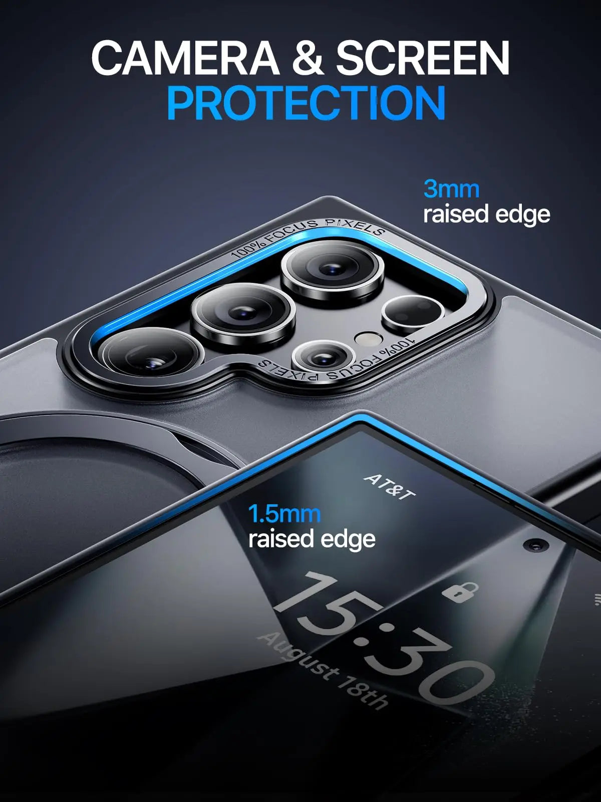 Metal 360º Bracket Case for Galaxy S24 S23 S22 Ultra Plus Samsung ShockProof
