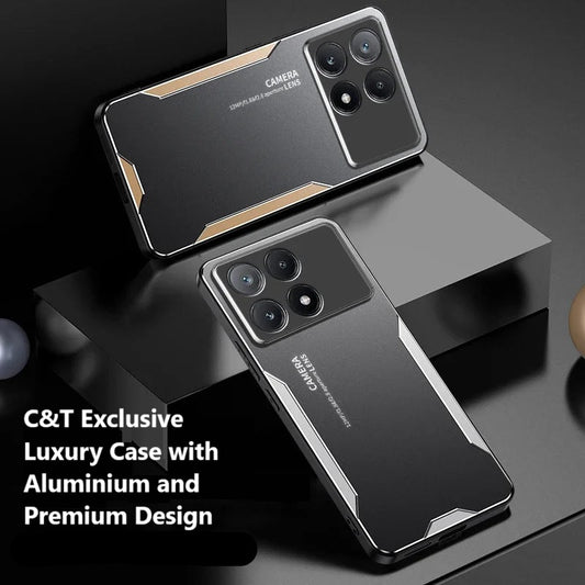 C&T Aluminium Shockproof Case for Poco X6 X7 X8 PRO 5G and Redmi Note 13 14 15 Pro 5G Xiaomi