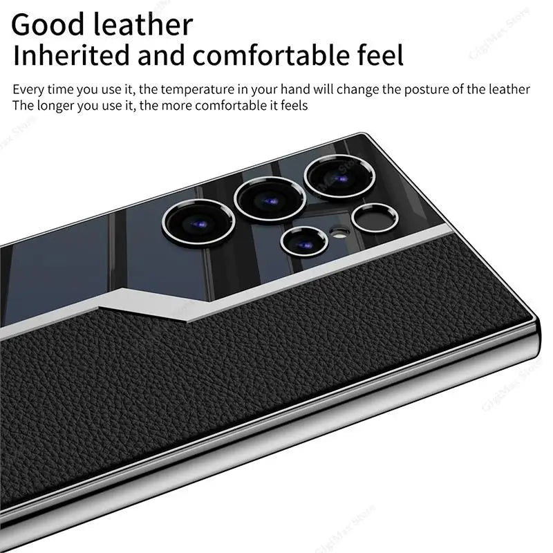 Leather Pro Case for Samsung Galaxy s24 Ultra Plus ShockProof