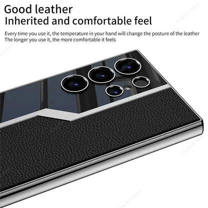 Leather Pro Case for Samsung Galaxy s24 Ultra Plus ShockProof