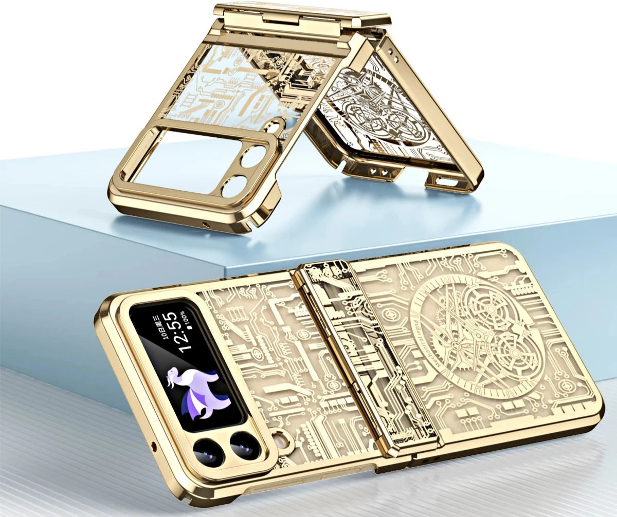 Luxury ShockProof Case For Galaxy Z Flip 6 5 4 3 Samsung Armor