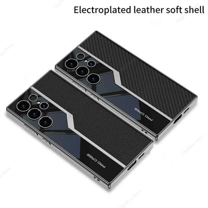 Leather Pro Case for Samsung Galaxy s24 Ultra Plus ShockProof