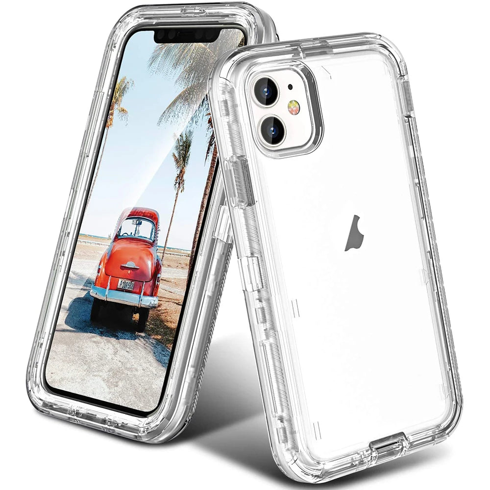 Defender Shockproof Case for iPhone 6 to 16 Pro Max Military Level Protection 360º, MagSafe