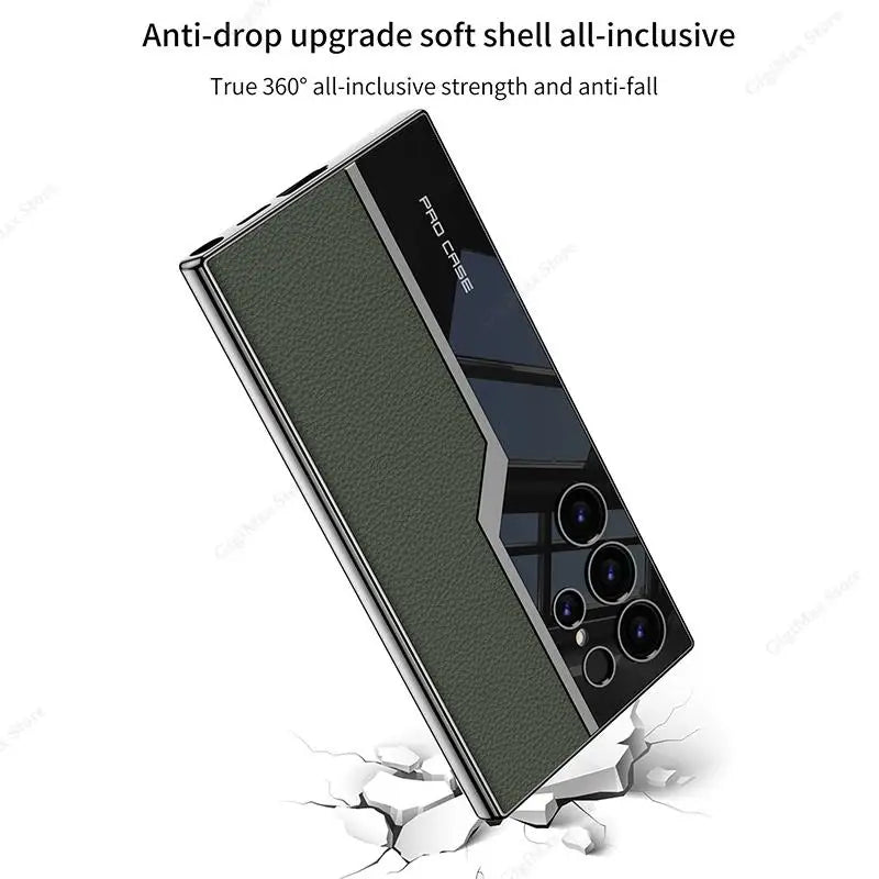 Leather Pro Case for Samsung Galaxy s24 Ultra Plus ShockProof